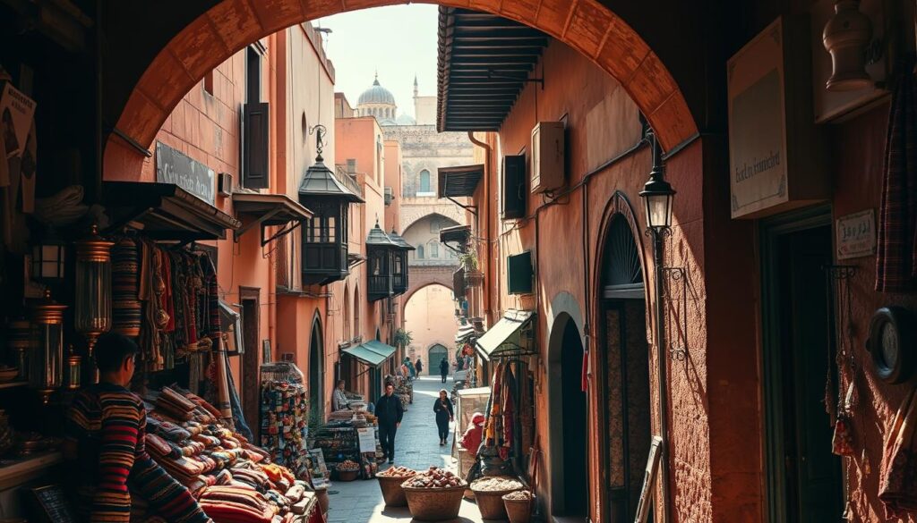 Marrakech medina streets Marrakech medina streets