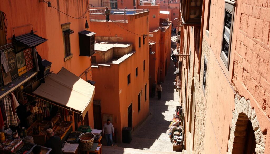 Moroccan medina alleyways Moroccan medina alleyways